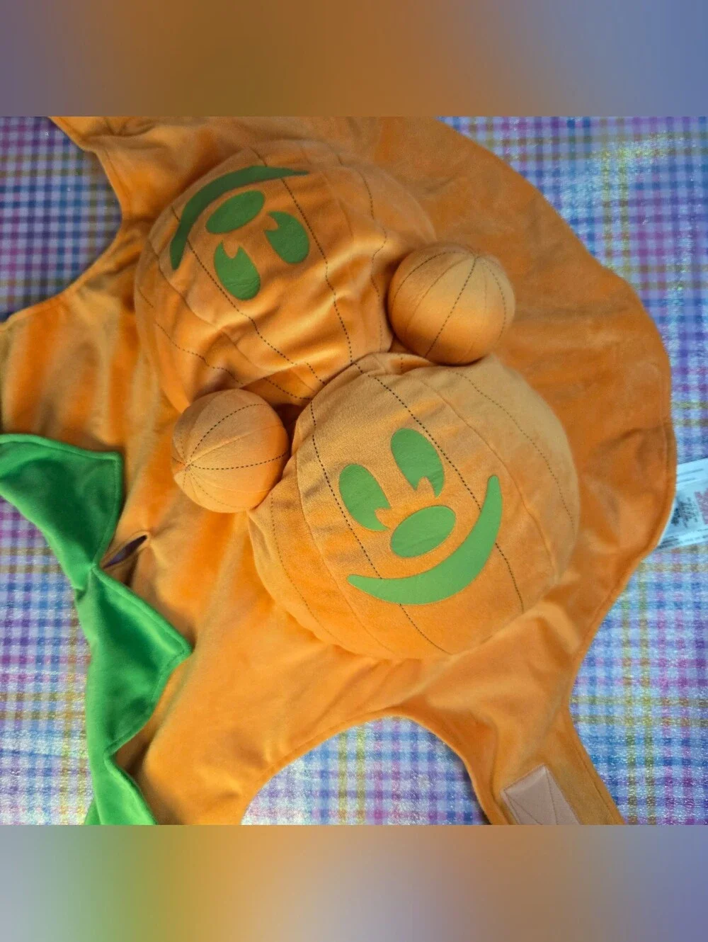 Disney Parks Mickey Mouse Halloween Pumpkin Dog Costume Glow In The Dark XL